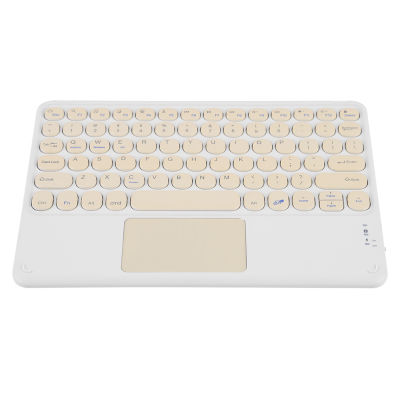 Portable Mini Wireless Tablet Keyboard with Touchpad Round Keycap Slim Wireless Keyboard for iPad Ultra-thin Keyboard