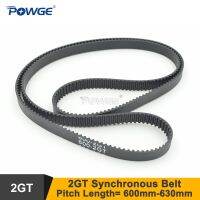 ↂ✹ POWGE 600 606 610 616 618 630 2GT Timing Belt W 6/9 Teeth 300/302/305/308/309/315 GT2 Closed-Loop Synchronous Belt 3D 606-2GT