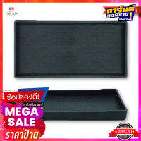 ถาดขอบเหลี่ยมลายไม้ 21x11 ซม.Plastic Square Tray 21x11 cm