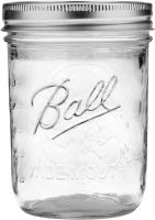 Ball Wide Mouth Pint (16 oz.) Mason Jars with Lids &amp; Bands, for Canning or Drinkware,12pcs