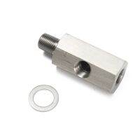 [HOT] Metric Adapter 1/8 quot; NPT Female X M10 M10X1 Tee Oil Pressure Fittings