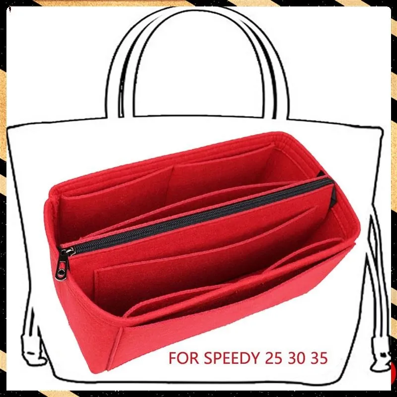 Speedy 25 30 35 Felt Cloth Insert Bag Organizer Makeup Handbag