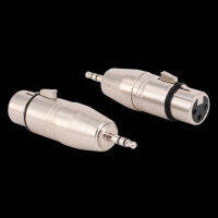 3.5mm Male To Female XLR Microphone Capacitance Bus Adapter 3.5 SP for Sound Card Amplifier