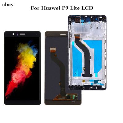 จอแสดงผล5.2นิ้วสำหรับ Huawei P9 Lite G9ดิสเพลย์หน้าจอพร้อมกรอบสำหรับ Huawei P9 Lite จอแสดงผล Lcd Vns-l31 L19 L21 L23ชิ้นส่วน L53