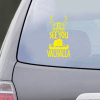 See You In Valhalla Viking Warrior Decal Sticker Car Window Decor , Helmet Norse Nordic Dragon Ship Laptop Decals Decoration.ซื้อทันทีเพิ่มลงในรถเข็น