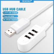 BOKEWU HUB USB 3 Cổng Bộ Chuyển Đổi Cáp Sạc Truyền Dữ Liệu Cáp Mở Rộng Bộ