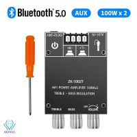 ZK-1002T 100Wx2 Bluetooth 5.0 Treble and Bass Adjustment Subwoofer Amplifier Board Channel High Power Audio Stereo Bass AMP