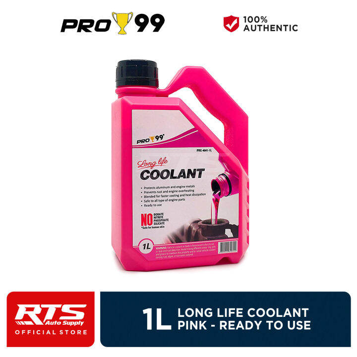 PRO99 and Peak Long Life Radiator Coolant Pink 10 Liters (2L) / 2