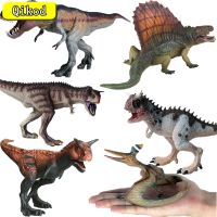 โลกจำลองโมเดลไดโนเสาร์สัตว์คาร์โนทอรัส Spinosaurus Pterodactyl PVC ตุ๊กตาขยับแขนขาได้เก็บของเล่นเพื่อการศึกษาเด็ก