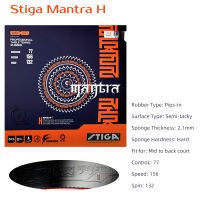 Stiga Mantra Series ยางปิงปอง Original Semi-Tacky Pimples-In Offensive Ping Pong Rubber สำหรับ Mid และ Back Court