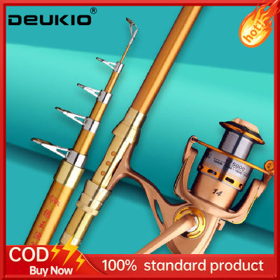 DEUKIO Fishing Rod Fishing Reel Sea Rod Super Hard Branded Sea Rod Fishing Tackle Full Equipment Special Rod Carbon Long Casting Rod Throwing Rod Fishing Rod Fishing Rod Fishing Rod Reel Set