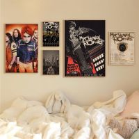 My Chemical Romance Band Retro Kraft Paper Poster Kraft Paper Prints and Posters Aesthetic Art Wall Painting