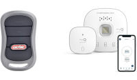 GENIE G3T-R 3-Button Garage Door Opener Remote, Single Pack &amp; myQ Chamberlain Smart Garage Control - Wireless Garage Hub and Sensor with WiFi &amp; Bluetooth - Smartphone Controlled, myQ-G0401-ES, White 1 Pack Remote + Garage Control