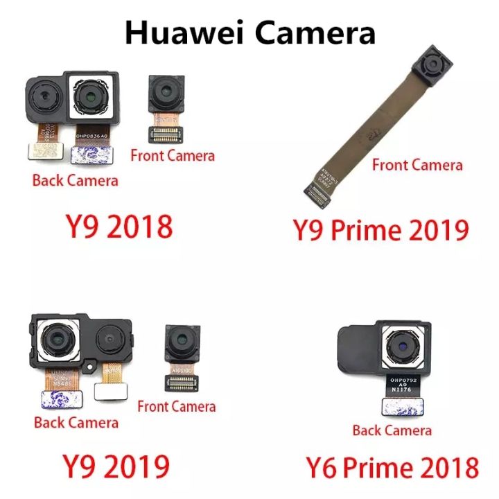 กล้องหลังกล้องหลักมองหลังกล้องขนาดใหญ่และโมดูลกล้องหน้ายืดหยุ่นสำหรับชิ้นส่วน2019 Huawei Y6นายก Y9 2018นายก