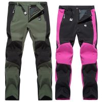 （AT）กางเกงปีนเขา Softpants WindproofVelvet Thickentactical Trekking แคมป์ปิ้งกางเกงเดินป่า