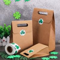 【CW】 Sticker 100 500pcs St. Patrick 39;s Day Clover Stickers Shamrock Seal Labels Stickers Adhesive Label for Gift Decor and Stationery