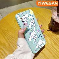 YIWESAN เคสสำหรับ Vivo X27 Pro ลายการ์ตูน Cinnamoroll เคสโทรศัพท์ซิลิโคนนิ่มดั้งเดิมลายขอบสี่เหลี่ยมฝาครอบหลังเคสนิ่มคลุมทั้งหมดเคสห่อหุ้มกล้องสำหรับเลนส์