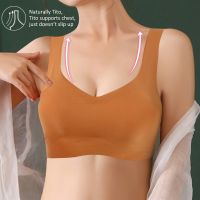 WomenS Seamless Bra No Pad Brassiere Underwear Chest Sleep Yoga Sports Bra Vest Big Size Top Cotton Bralette Breathable Top