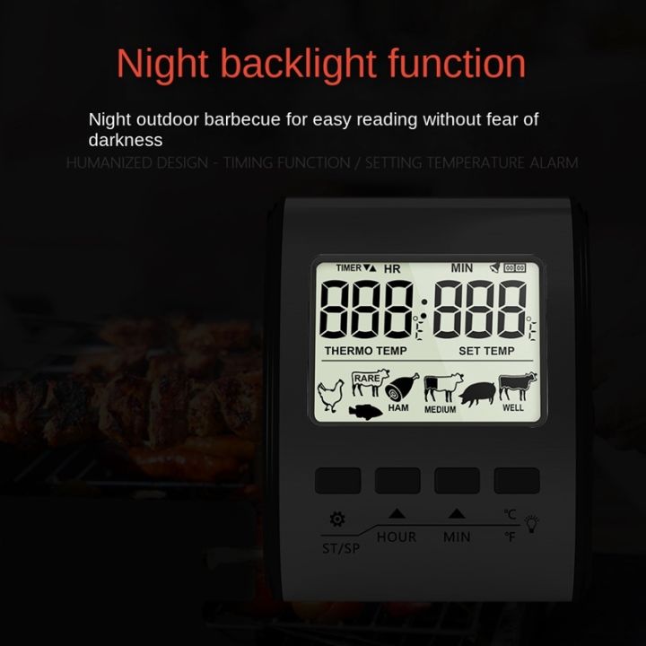 digital-meat-thermometer-bbq-kitchen-cooking-thermometer-with-probe-sensor-timer-backlight-grill-oven-thermometer