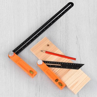 Angle Rulers Gauges Tri Square Sliding T Bevel With Wooden Handle Level Measuring Tool Woodworking Ruler Gauge Protractor