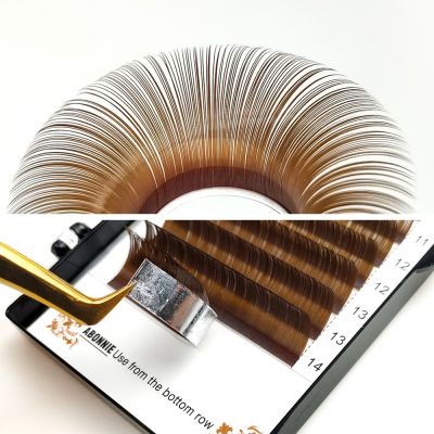 0.05 0.07 0.10 Eyelash Extension Brown Individual Lash Mix Length Colored Brown Eyelashes Soft High Quality Faux Cils Lashes Cables Converters