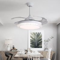 Fan Lights Invisible Ceiling Fan Light Dining Room Living Room Bedroom Fan Modern Simple Mute LED Fan Light Exhaust Fans