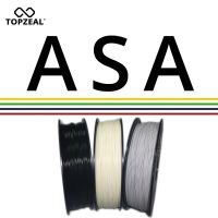 TOPZEAL ASA Filament 3D Printing Material 1KG 1.75mm ASA Plastic for 3D Printer Dimensional Accuracy +/- 0.02mm