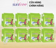 Bộ 8 Gói Băng Vệ Sinh Sunfree Siêu Thấm Mỏng Có Cánh 8 miếng 23cm