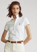 Ralphˉ laurenˉ High Quality RL summer POLO shirt lapel short-sleeved T-shirt for women