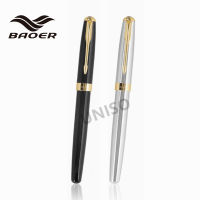 ปากกาเจล ปากกาโรลเลอร์บอล หมึกน้ำเงิน รุ่น388 ด้ามโลหะ ด้ามมี 2สี ด้ามสีดำเหน็บทอง/ด้ามสีเงินเหน็บทอง（ราคาต่อด้าม）#ปากกาเจล #ปากกา