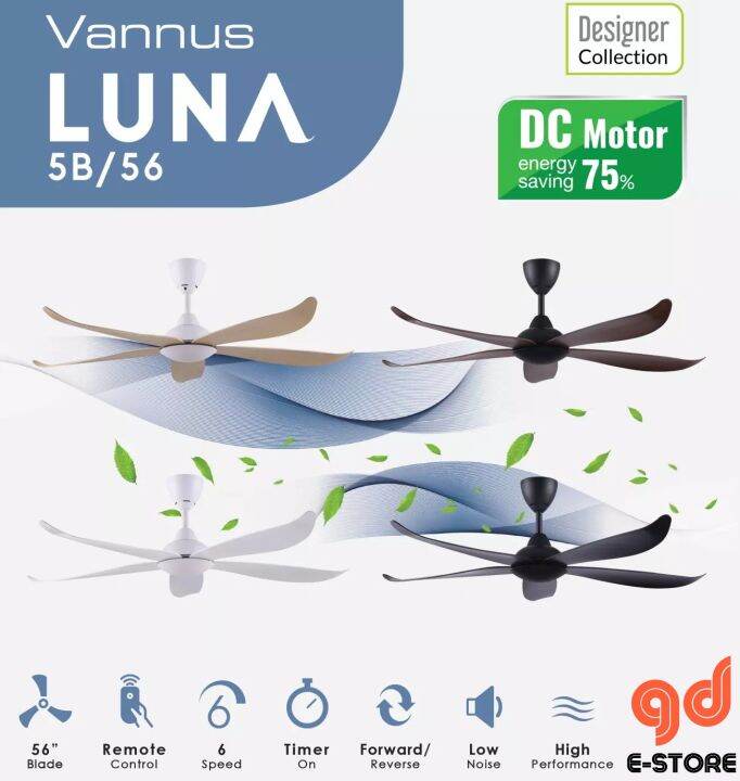 ALPHA Vannus LUNA 5B 56 / 40 / 46 / 36 Inch LED Light DC Motor