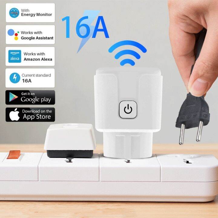 new-popular89-tuyaplug-zigbee-wifieu-16amonitor-timer-movi-ทำงานร่วมกับ-alexassistant