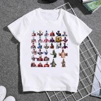 Cool Ultraman T Shirt For Kids Boy T-shirt Summer Top Childrens Clothes White Short Sleeve Basic Tshirt Child Birt 05