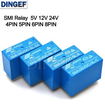 1PCS Power relays SMI-05VDC-SL-A SMI-24VDC-SL-C SMI-05VDC-SL-2A Relay 5V 12V 24V 4PIN 5PIN 6PIN 8PIN Time Relay SMI-05VDC Wall Stickers Decals