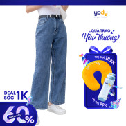 Quần Jeans Nữ YODY ống suông cá tính vải denim QJN4022