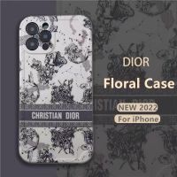 Luxury Brand high-end phone case for iphone 13 13pro 13promax 12 12pro 12promax Classic Vintage Style Floral Nature Pattern Case iphone 11 11promax 2022 Official New Design Soft Case x xr xsmax High Quality Elegant Style Phone Case ins popular