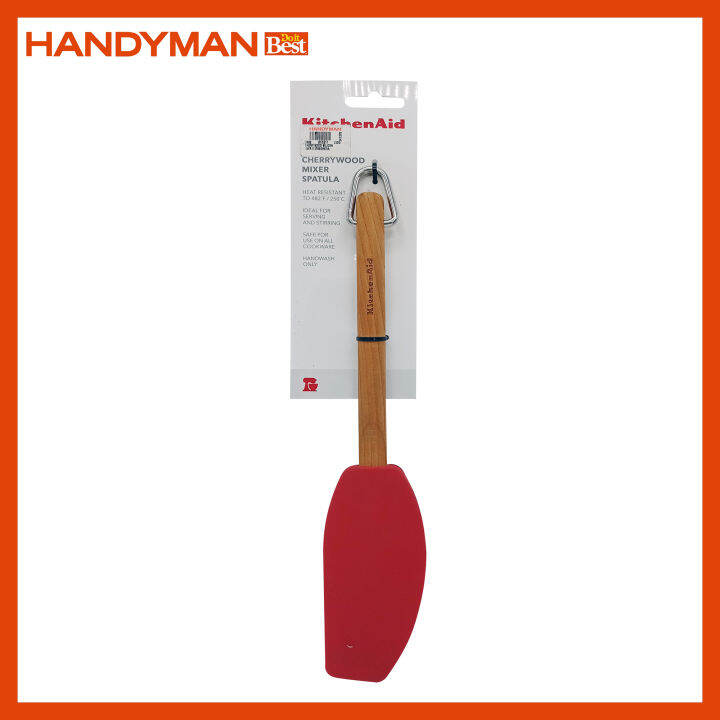 Kitchen Aid Cherry Wood Silicone Mixer Spatula, Red (K0320HERA Lazada PH