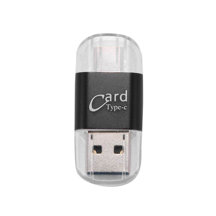 Card Reader Aluminum USB Type C OTG MicroSD/TF External Memory Card