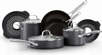 Calphalon Classic Pots and Pans Set, 10 Piece Cookware Set with No Boil-Over Inserts, Nonstick