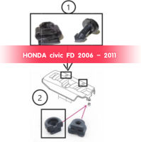 ZR ฝาครอบหัวเข็มขัดสำหรับฝาปิดเครื่องยนต์สำหรับ HONDA Civic FD 2006 2007 2008 2009 2011 2010