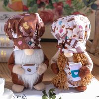 New Arrivals Premium European Style Faceless Coffee Gnome Doll Tabletop Figurine Ornament for Home Office Cafe Bar Decor