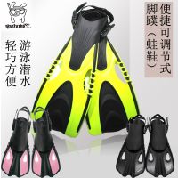 Freestyle Swimming Professional Diving Snorkeling Equipment Fins Light Portable Adjustable Scuba Length Male And Female Silicone