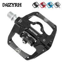 MZYRH Mountain Bike Pedals Dual Function Sided Pedals Plat SPD Clipless Pedals Sealed Bearings 9/16 Bicycle Pedal