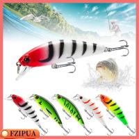 FZIPUA 5pcs/Box ของใหม่ Crankbaits เบสลายทาง เหยื่อปลาซิว แท็กเกิล ตะขอปลาตะขอ เหยื่อปลาซิวจม