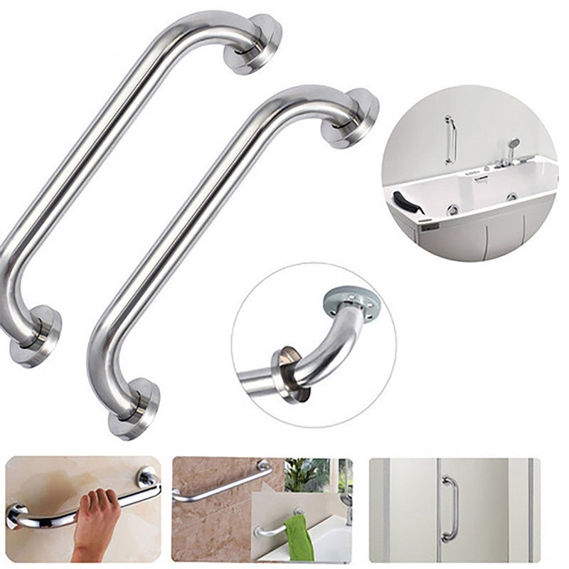 SAN_X Bathroom Grab Bar Space Grab Bar de Aluminio para la Ducha del Inodoro Cuarto de baño Grab Rail Cuarto de baño Hand Grip/montado en la Pared Straight Towel Holder/Shower Aid & Safety Support 