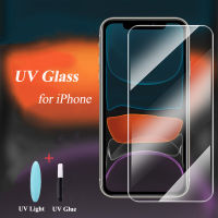 UV Liquid Tempered Glass For X XS XR Max 11 Pro Max SE 2020 Screen Protector For 6 6S 7 Plus 3D Full Glue UV Glass