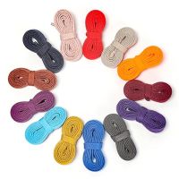 【HOT】✘ 8mm Flat Shoelace Shoe Shoestrings Polyester Cords Colors 200