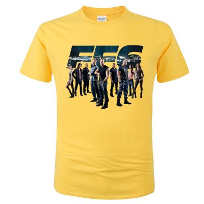 Movie Fast And Furious T Shirt Men Printed T-Shirt Summer Short Sleeve Tops Streetwear Cool Tee Homme Clothing G165 XS-4XL 5XL 6XL