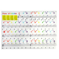 Staff Self-Taught Piano Keyboard Sticker Transparent Film Electronic Keyboard Accordion37Color61Auxiliary88Accessories