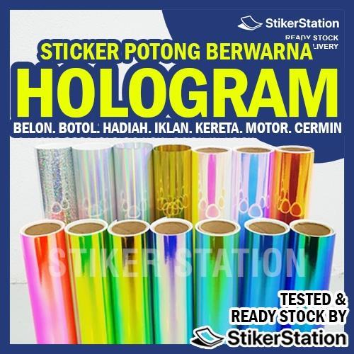 Stiker Hologram Hologram Sticker Opal Vinyl Balloon Sticker Belon Car